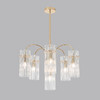 Миниатюра фото потолочная люстра на штанге lumion opulenta 8413/6 французское золото | 220svet.ru